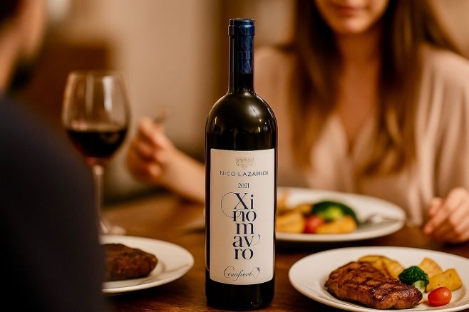 🔥 Řecká hvězda pro vaši dokonalou večeři! 🔥 Představujeme Cavalieri Xinomavro 2021 od legendárního Nico Lazaridi....